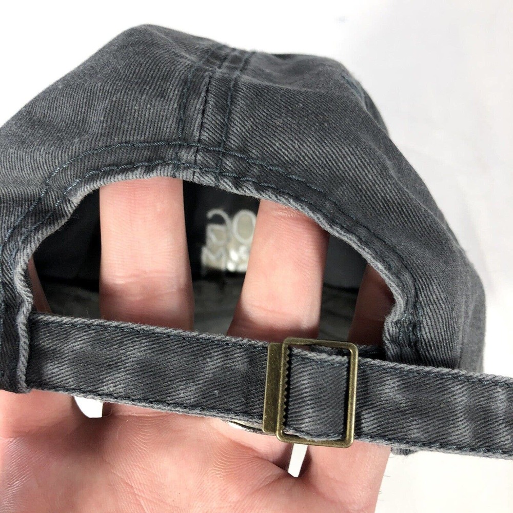 Dog Mom Cap Gray with White Writing Adjustable Strap Back One Size Fits Most OSF - Picture 7 of 11